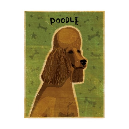 John W. Golden 'Poodle' Canvas Art,14x19